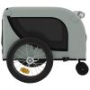 Pet Bike Trailer Gray and Black Oxford Fabric and Iron