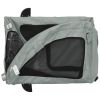 Pet Bike Trailer Gray Oxford Fabric and Iron