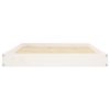 Dog Bed White 40"x29.1"x3.5" Solid Wood Pine