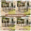 Dog Playpen Indoor Outdoor, 24" Height 8 Panels Fence with Anti-Rust Coating, Metal Heavy Portable Foldable Dog Pen for Large, Medium Small Dogs RV Ya