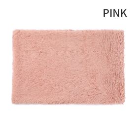 Dog Bed And Extra Matching Cover Sheet Dog Crate Pad Ultra Soft Dog Bed Mat Washable Pet Kennel Bed With Non-Slip Bottom Fluffy Plush Sleeping Mat For (Color: Pink, size: XL)