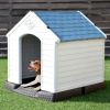 Dog House Made of Plastic with Ventilation System and Fastening Device